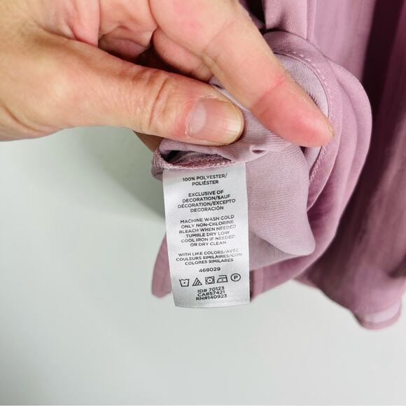 Loft purple lavender lace boho romantic cottagecore top medium - Picture 5 of 6